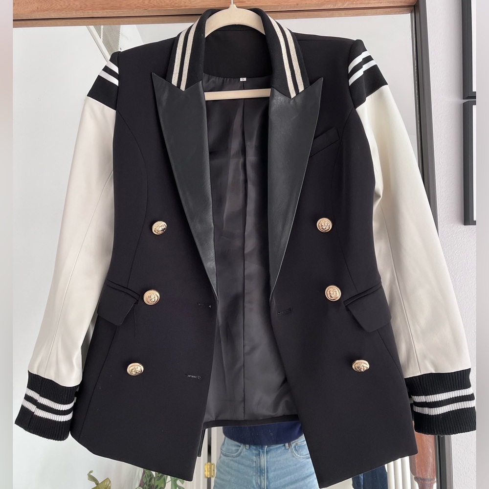 Stylish Black and White Women's Jacket